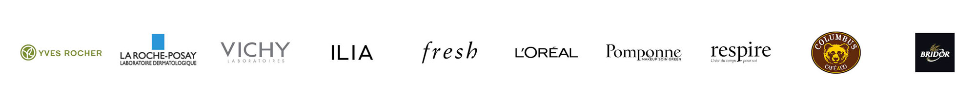 logos clients claire la paillette 2023 illustration